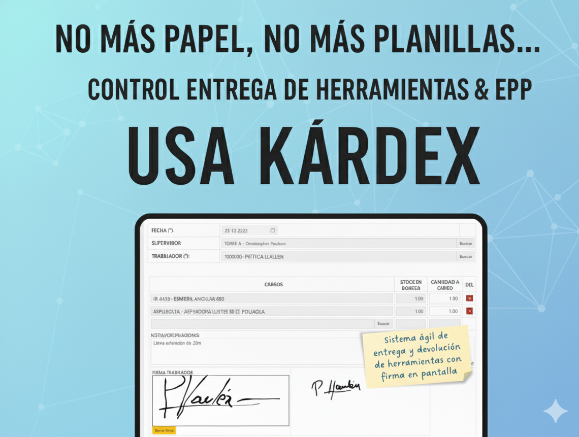 Ejemplo entrega cargos vía Kardex ADAM